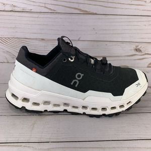 On Cloud Cloudultra Running Shoes Womens Size 7.5 Black White Athletic Sneakers